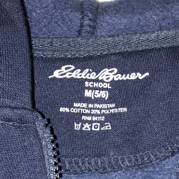 NWT Eddie Bauer School Zippered Hoodie Size M - Picture 5 of 8